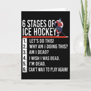 6 Stadien des Eishockeys und Eishockeyspieler Karte