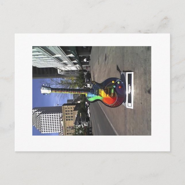 6. Street Gitarre, Austin Serie Postkarte (Vorderseite)