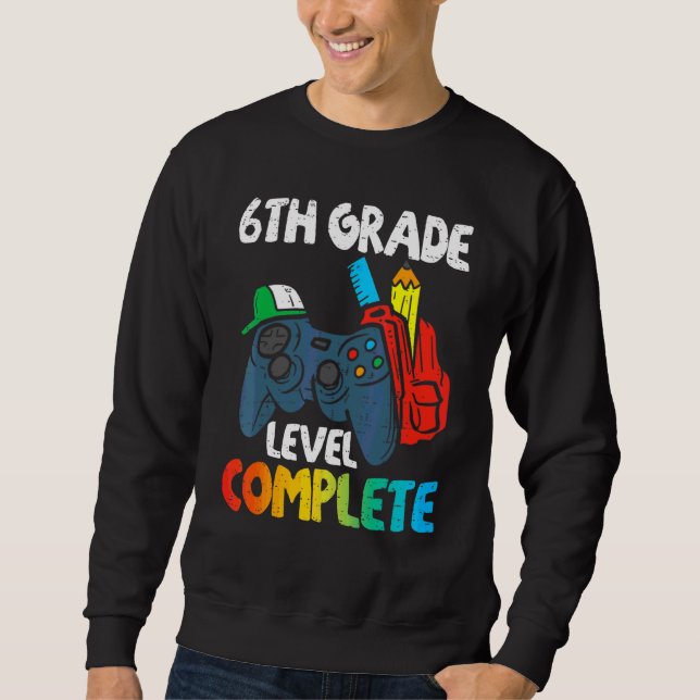 6. Stufe Abschluss des letzten Schultages Sweatshirt (Vorderseite)