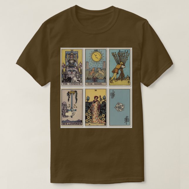 6 Tarot-Karte T-Shirt (Design vorne)