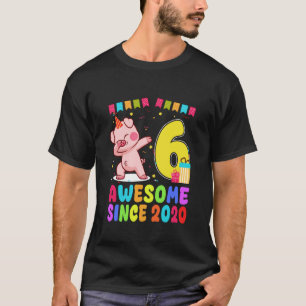 6 Toll seit 2020 6 Jahre altes Schwein Dabbing The T-Shirt