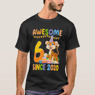 6 Toll Seit 2020 Gepard Thema 6 Jahre Geburt T-Shirt