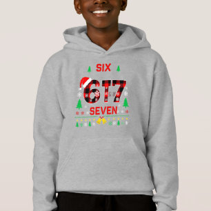 6. und 7. Geburtstag Weihnachten Buffalo Karo Hoodie