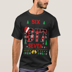 6. und 7. Geburtstag Weihnachten Buffalo Karo T-Shirt