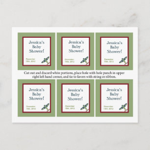 6 Vintage FlugzeugbegleiterTags Einladungspostkarte