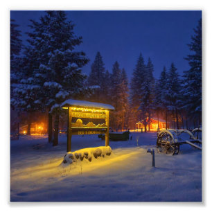 6"x6"-Foto drucken     B&B Night Scene Fotodruck