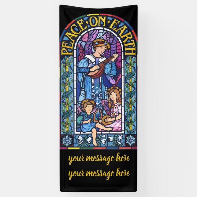 6' x 2,5' WeihnachtsVinyl Banner Gewebtes Glas (Vertikal)