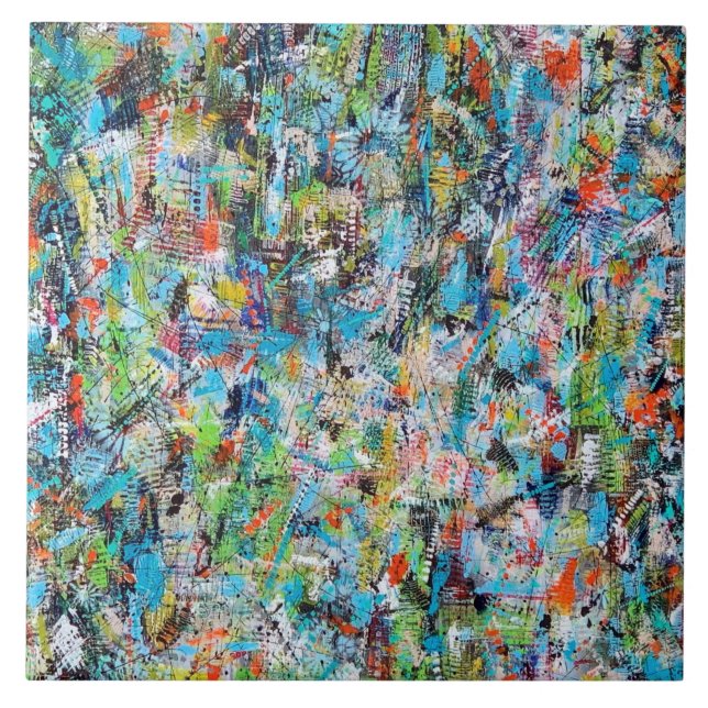 6 x 6 Keramiken Fliese (Vorderseite)