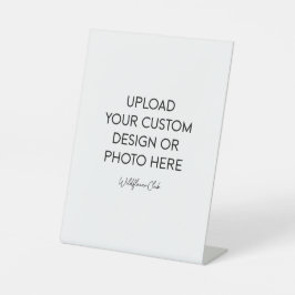 6" x 8" Kunststoff-Podest-Standschild Sockelschild