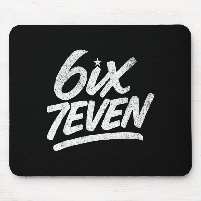 6ix7even 67 Six Seven 6 7 Boys Girls Teens Kids Te Mousepad (Vorne)