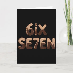 6ix Se7en Lustig 67 Six Seven Meme Kaffee Espresso Karte