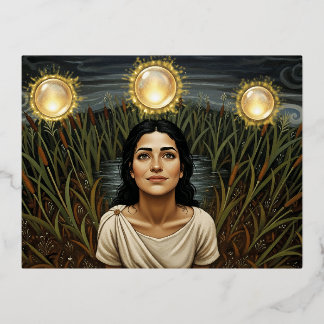 6th Century Light Orb Folien Feiertagspostkarte