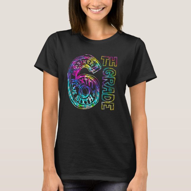 6th Grade Hello Sixth Grade Squad Back To School T T-Shirt (Vorderseite)