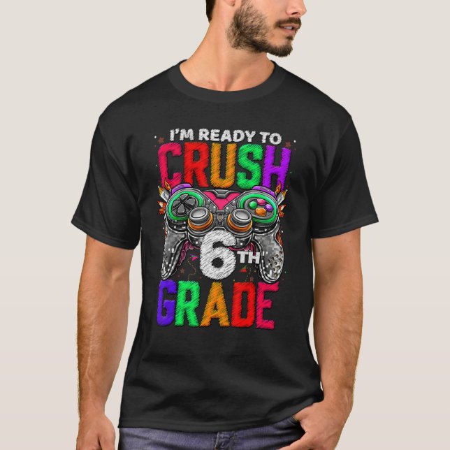 6th Grade Level Unlocked Game On 6th Grade Back To T-Shirt (Vorderseite)