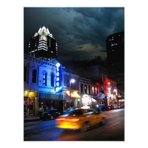 6th Street Downtown Austin Texas Fotodruck