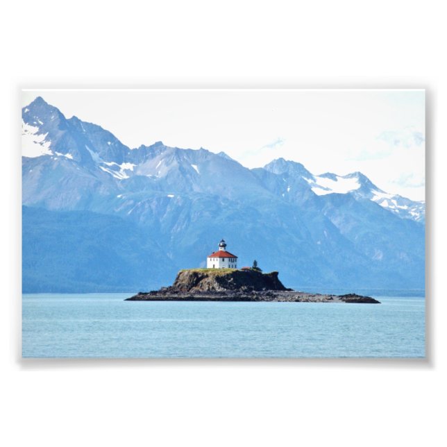 6x4 Foto Alaska Leuchtturm (Vorne)