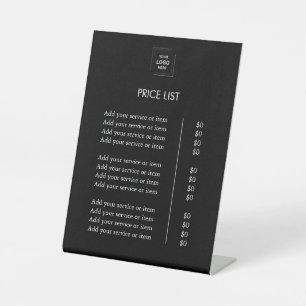 6x8 DIY Marken-Preisliste Tischschild Sockelschild