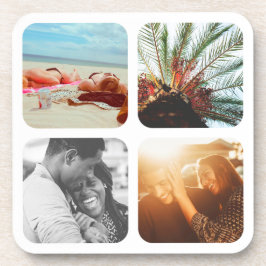 6x Untersetzer Set 4 Fotomodulenraster Runded Cork