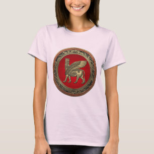 [700] Assyrian Winged Bull - Gold Lamassu T-Shirt