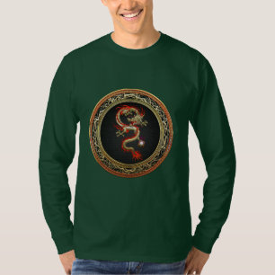 [700] Goldener chinesischer Drache Fucanglong T-Shirt