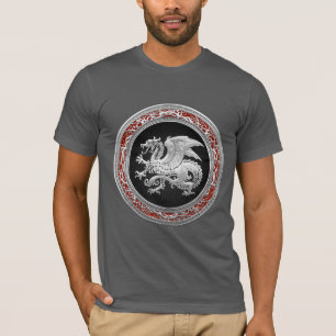 [700] Isländischer Drache, Landvættir [Silver] T-Shirt