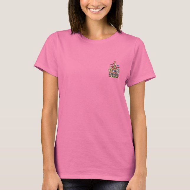[700] Kanada-Wappen [3D] T-Shirt (Vorderseite)