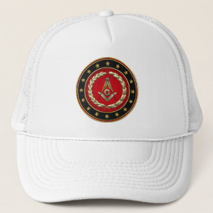 [700] Masonic Square and Compasses [3. Grad] Truckerkappe