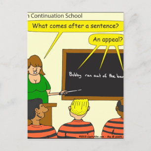 703 kommt nach einem Cartoon Postkarte