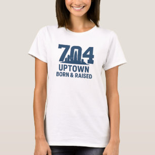 704 Uptown Charlotte Skyline - Geboren & Hochkönig T-Shirt