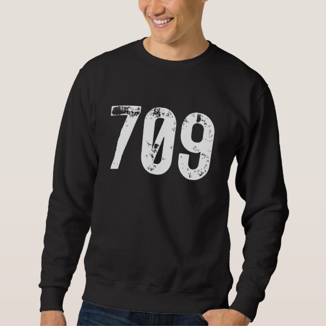 709 Area Code Newfoundland Labrador Mobile Area Co Sweatshirt (Vorderseite)