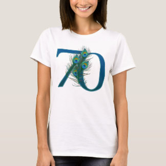 70/70. Zahlgeburtstag oder -jahrestag T-Shirt