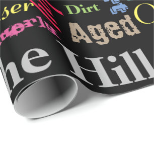 70. Alles Gute zum Geburtstag in einer Geschenkpapier