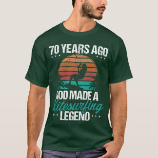 70 Birthday Kitesurf Legend Kiteboard 70 Year Old  T-Shirt