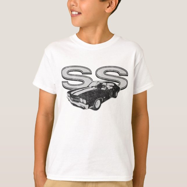 70 Chevelle SS beunruhigt T-Shirt (Vorderseite)