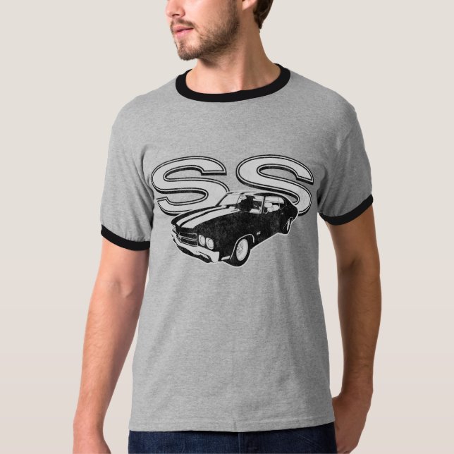 70 Chevelle SS beunruhigt T-Shirt (Vorderseite)