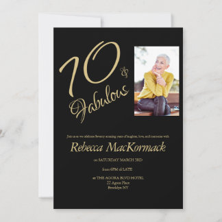 70 & Fantastisch | Eleganter 70. Geburtstag Einladung