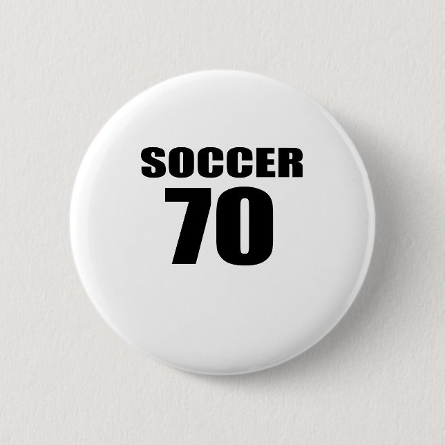 70 Fußball Geburtstag Button (Vorderseite)