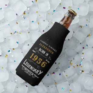 70. Geburtstag 1956 Name Legende Chic Schwarz Gold Flaschenkühler