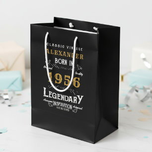 70. Geburtstag 1956 Namen hinzufügen Legende Schwa Mittlere Geschenktüte
