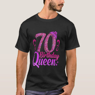 70. Geburtstag 70 GEBURTSTAG KÖNIGIN Lustige Fraue T-Shirt