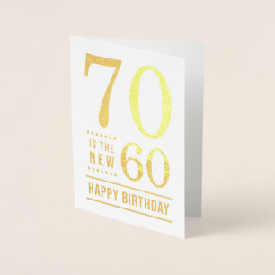 70. Geburtstag 70 ist der neue 60 Folienkarte