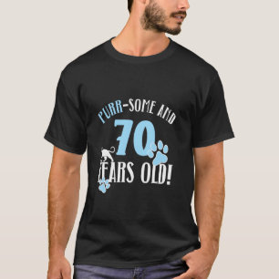 70. Geburtstag 70 Jahre alte Katzenmutter Katzenli T-Shirt