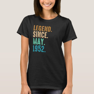 70. Geburtstag 70 Jahre alte Legende seit Mai 1952 T-Shirt