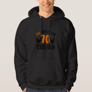 70. Geburtstag 70 Jahre altes Hühnchen-Bauer Hühnc Hoodie