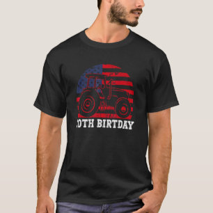 70. Geburtstag, 70 Jahre US Flag Traktor Treiber T-Shirt
