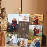70. Geburtstag 7 Foto Collage Warm Brown Fotoplatte<br><div class="desc">Zum Glück 70. Geburtstag mit einer personalisierten Foto-Plakette. Die Fotovorlage ist Set für Sie, 7 Ihrer Lieblings-Fotos hinzuzufügen, die in einer Foto-Collage um den Geburtstag Gruß angezeigt werden. Die Formulierung lautet einfach "Happy 70 th Birthday" in lässiger Typografie. "70." ist tatsächlich bearbeitbar, wenn man das zum Geburtstag gerne hätte. Dieses...</div>