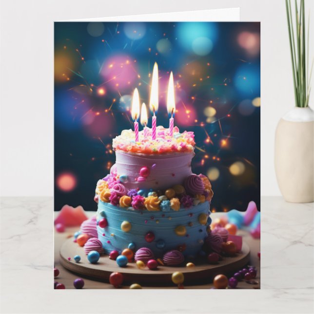 70. GEBURTSTAG ALTER 70 CAKE GREETING CARD KARTE (Vorderseite)