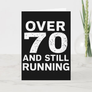 70. Geburtstag Ältere Läufer Über Den Hügel 70 Lau Karte