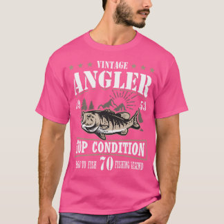 70. Geburtstag Angeln 70-jähriger Fischer 1953 T-Shirt