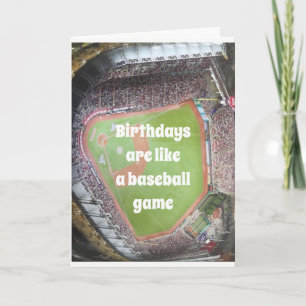 "70. GEBURTSTAG" BASEBALL UND GEBURTSTAG!!! KARTE